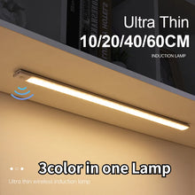 Ladda bilden i galleriets tittare, Lampe d'intérieur à capteur de mouvement USB sans fil, 3 couleurs en une