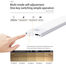 Ladda bilden i galleriets tittare, Lampe d'intérieur à capteur de mouvement USB sans fil, 3 couleurs en une