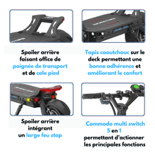 Charger l&#39;image dans la visionneuse de la galerie, dualtron thunder 2 caractéristiques technique deck commodo spoiler arriere 
