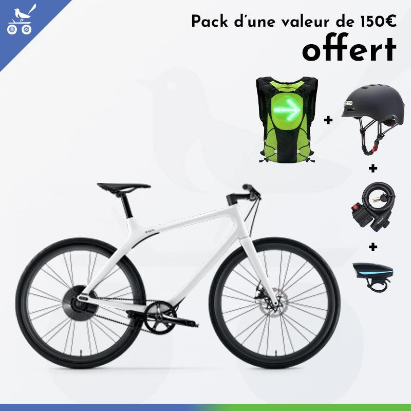 GOGORO EEYO 1S BLANC 1 pack d accessoires offert PIE TECHNOLOGIE