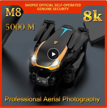 Laden Sie das Bild in den Betrachter der Galerie, Drone 4K HD Photographie Aérienne Quadcopter Télécommande Hélicoptère 5000m
