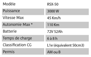 YOUBEE RSX 50 - SCOOTER ÉLECTRIQUE - PIE TECHNOLOGIE 